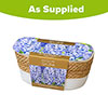Fragrant Blue Hyacinth Indoor Wicker Basket