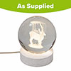 InLit GloBall Stag, Indoor Glass Christmas Table Light InLit GloBall Stag, Indoor Glass Christmas Table Light
