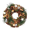 Woodland Festive Wreath with Cones and White Berries Woodland Festive Wreath with Cones and White Berries