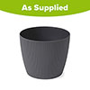 Magnolia Eco Anthracite Houseplant Pot Covers Magnolia Eco Anthracite Houseplant Pot Covers