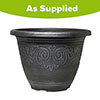Silver Round Laurel Planter