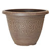 Brushed Butterscotch Round Laurel Planter Brushed Butterscotch Round Laurel Planter