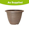 Brushed Butterscotch Round Laurel Planter Brushed Butterscotch Round Laurel Planter
