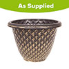 Black and Gold Pinecone Planters