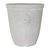 Somerville Tall Pebble White Planters