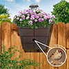 Revolutionary 3-in-1 Fence Planter, Birdbox and Solar Light