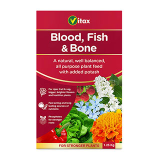 Blood, Fish and Bone Organic Fertiliser 1.25kg Packet