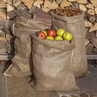 Pack of 10 Traditional Hessian Sacks