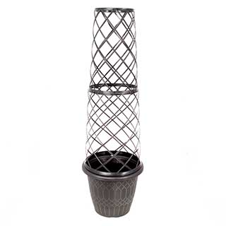 'Empire' Round Tower Pot & Trellis