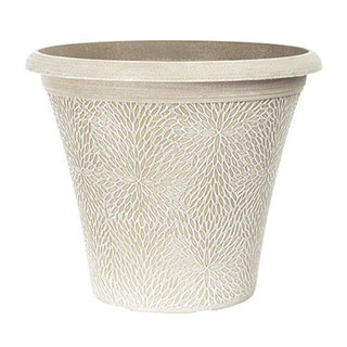 April Powdered Grey Round Planter