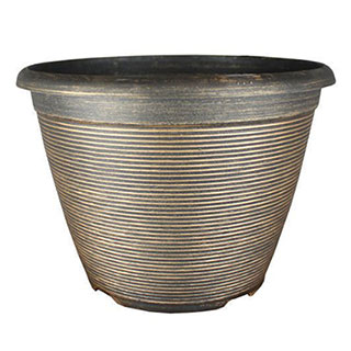 Helix Black Bronze Planter