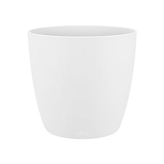 Elho Rounded White Pot Cover 7cm