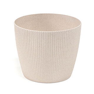 Magnolia Eco Wood White Pot Cover 19cm