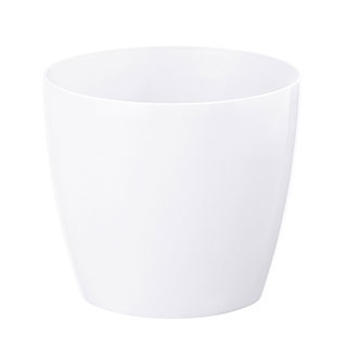 Magnolia Glossy White Houseplant Pot Cover 18cm