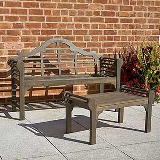Lutyens Style Bench - Chestnut