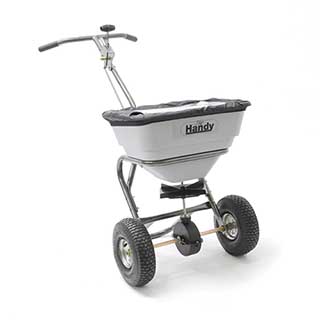 The Handy 31.75kg (70lbs) Heavy Duty Push Broadcast Spreader