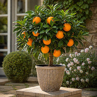 Large Citrus Orange Tree