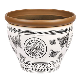 White Papilio Planter