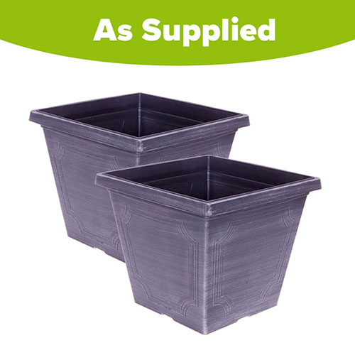 Pair of Classic Estate Square Planter Pair of Classic Estate Square Planter