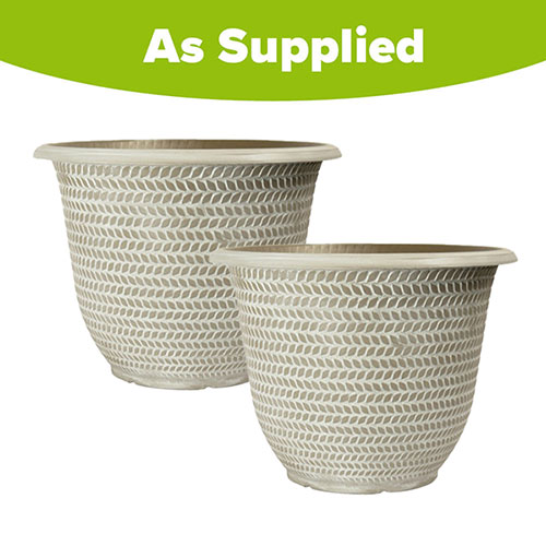 Parker Washed Taupe Planters