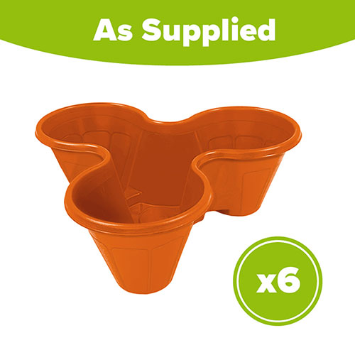 Set of Six Stackable Planters Set of Six Stackable Planters