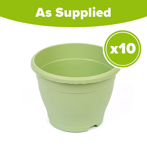 Sabina Pistache Green Planters - 10 x 19cm Pots Sabina Pistache Green Planters - 10 x 19cm Pots