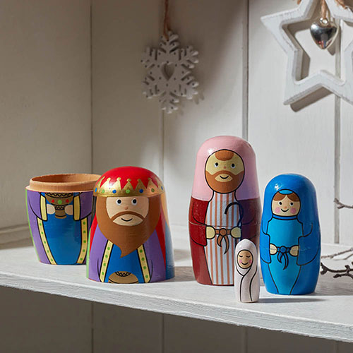 Nativity Secret! 4 in 1 Festive Figurines
