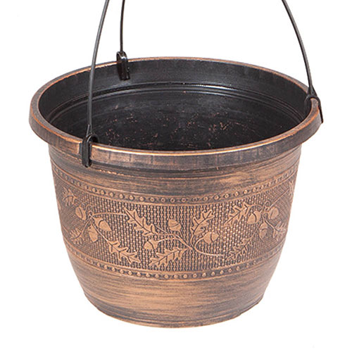 Acorn Hanging Baskets Copper-Tone