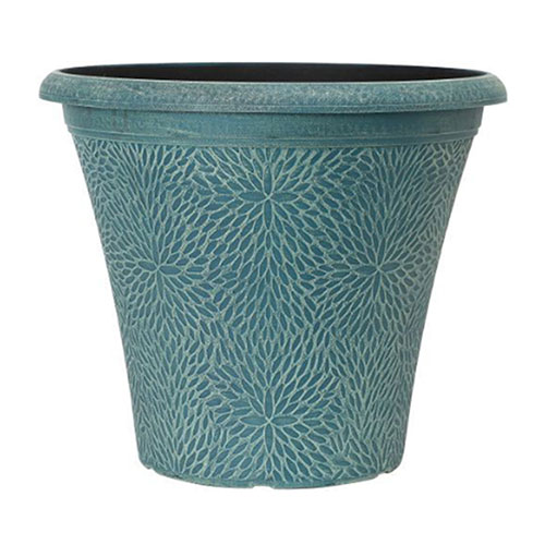 April Indigo Green Round Planter April Indigo Green Round Planter