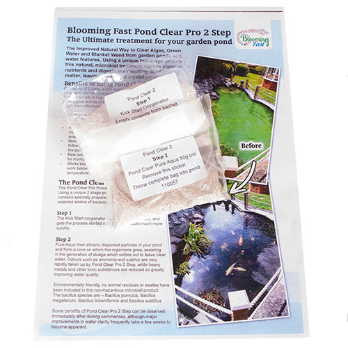 Blooming Fast Pond Clear Pro 2 Step Blooming Fast Pond Clear Pro 2 Step