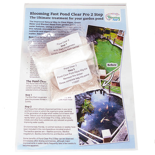 Blooming Fast Pond Clear Pro 2 Step Blooming Fast Pond Clear Pro 2 Step