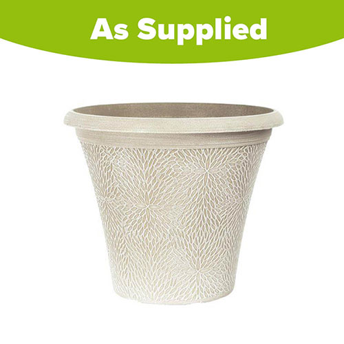 April Powdered Grey Round Planter