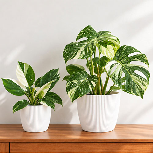 Magnolia Eco White Houseplant Pot Covers Magnolia Eco White Houseplant Pot Covers