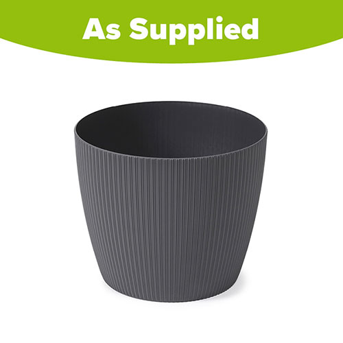 Magnolia Eco Anthracite Houseplant Pot Covers Magnolia Eco Anthracite Houseplant Pot Covers