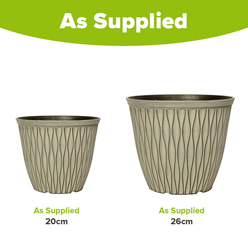 Laval Planter in Ebony Grey