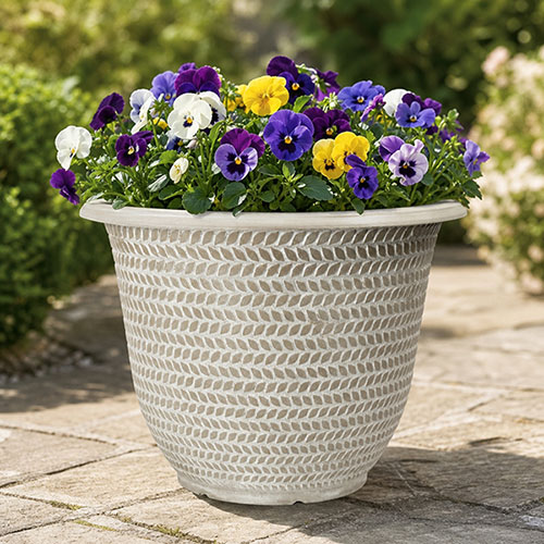 Parker Washed Taupe Planters Parker Washed Taupe Planters