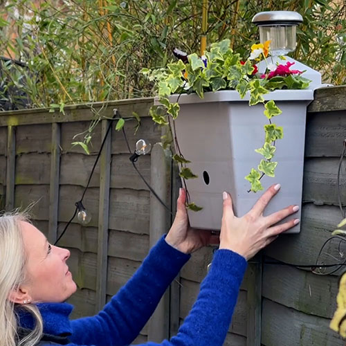 Revolutionary 3-in-1 Fence Planter, Birdbox and Solar Light