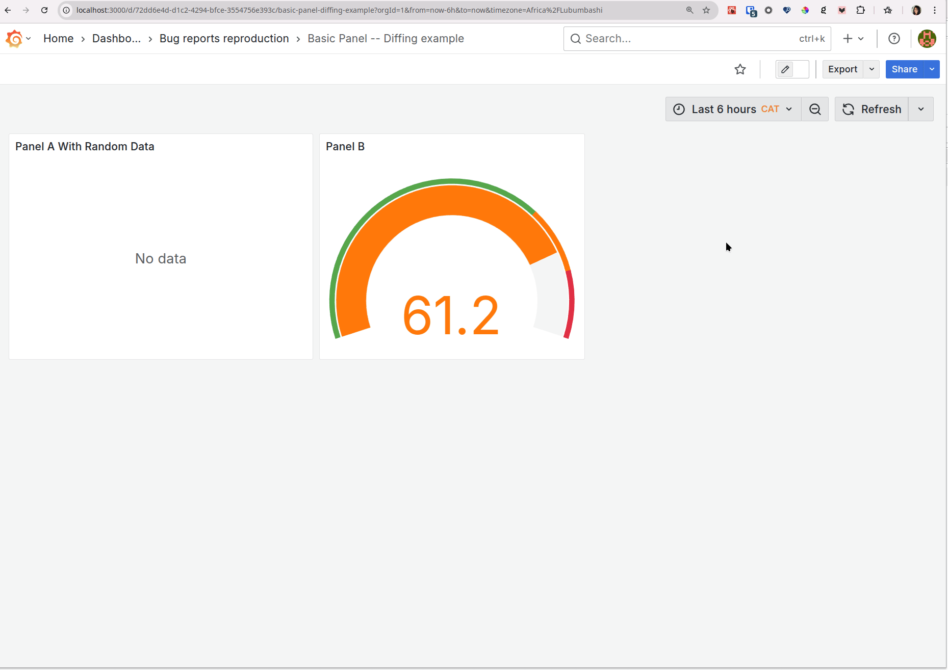Gif of new schema in Grafana 12