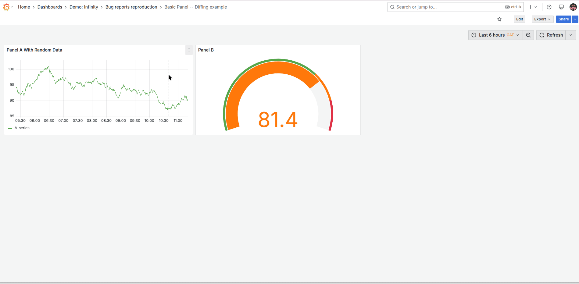 Gif of old schema in Grafana
