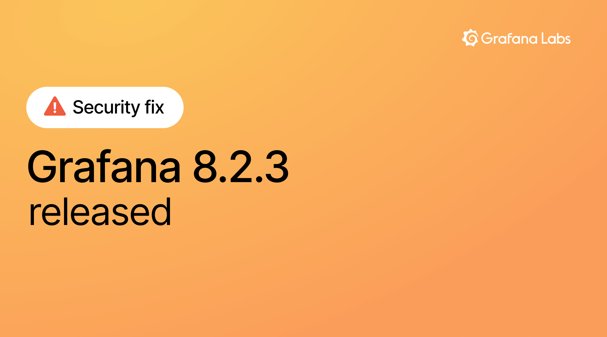 Grafana 8.2.3 released with medium severity security fix: CVE-2021-41174 Grafana XSS