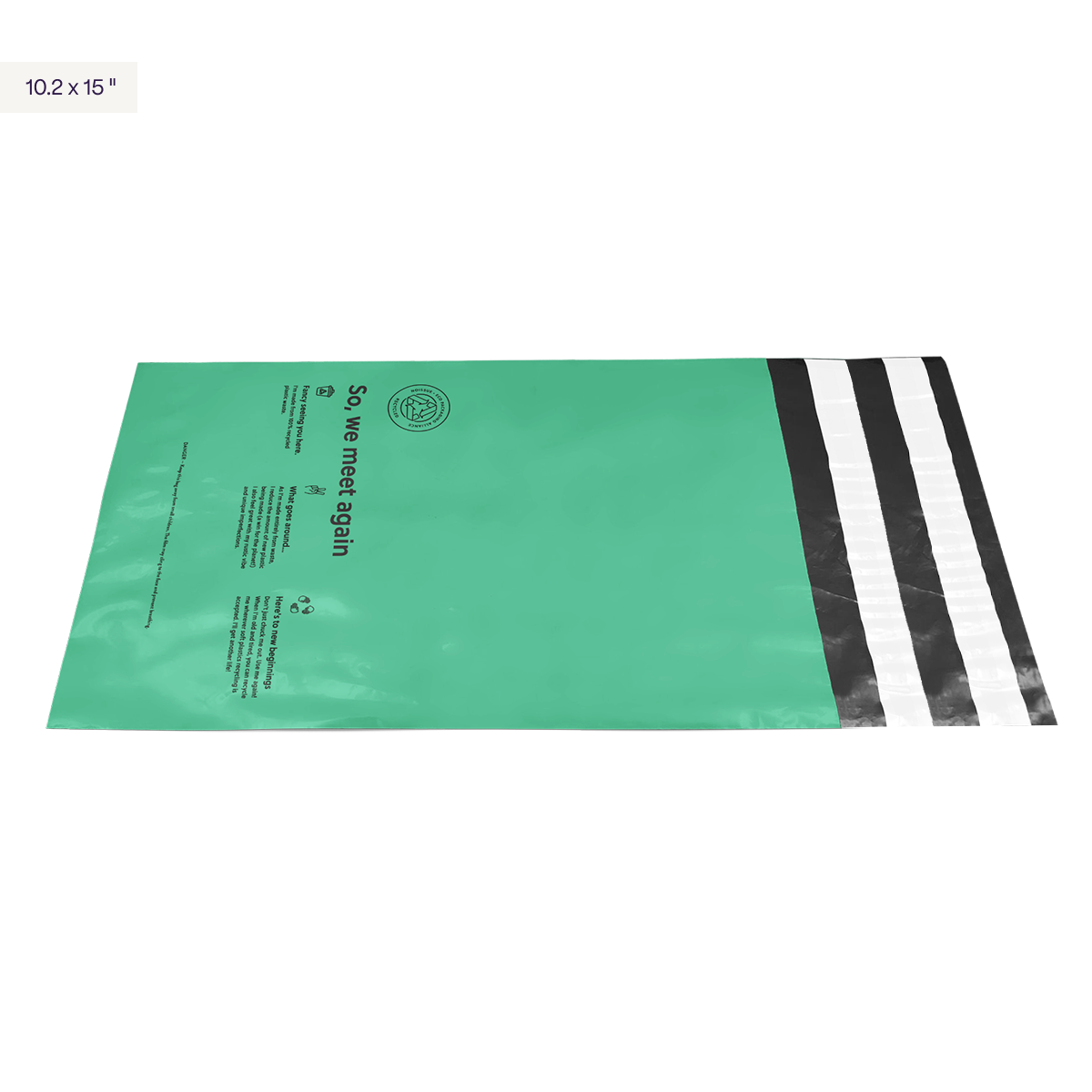 Recycled Mailers, 100% Recycled Plastics, 12x15.5 Size Eco-Friendly Poly Mailers Sustainable Shipping Envelopes | Compostable Mailer Alternative, 100