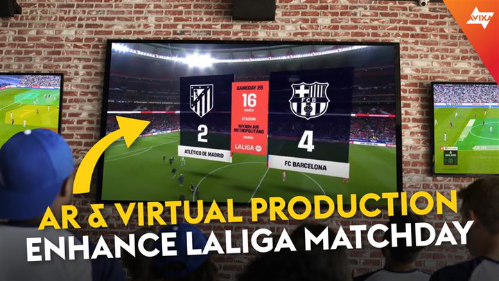 This studio utilizes virtual production and AR to enhance LaLiga matchday