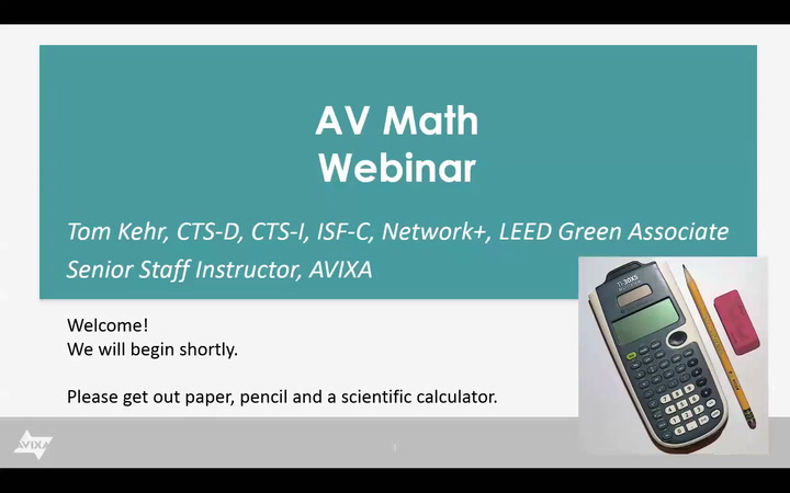 Cts Math CTS Prep Math | AVIXA