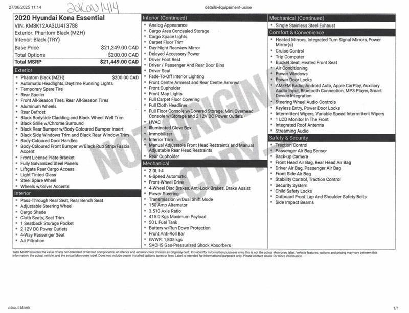 2020 Hyundai Kona - Image 21