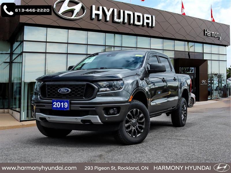 Gray 2019 Ford Ranger XLT SuperCrew 4WD Pickup Truck Four-Wheel Drive Automatic