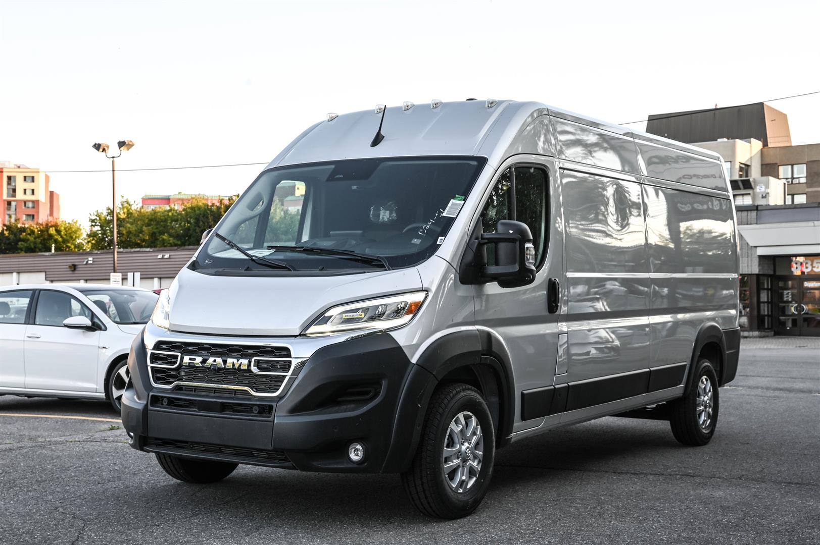 Silver 2025 RAM ProMaster 3500 SLT+ 159 High Roof Cargo Van FWD Van Front-Wheel Drive Automatic