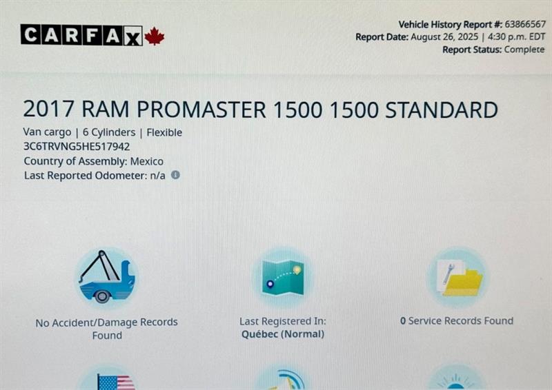 ram ProMaster fourgonnette utilitaire 2017 - 4