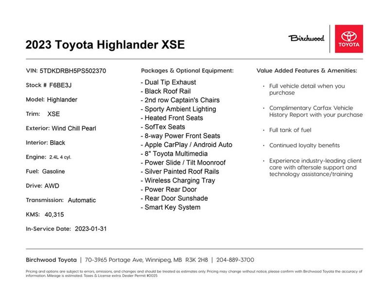 toyota Highlander 2023 - 2