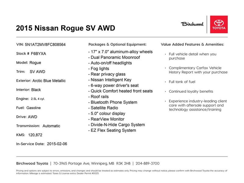 nissan Rogue 2015 - 3