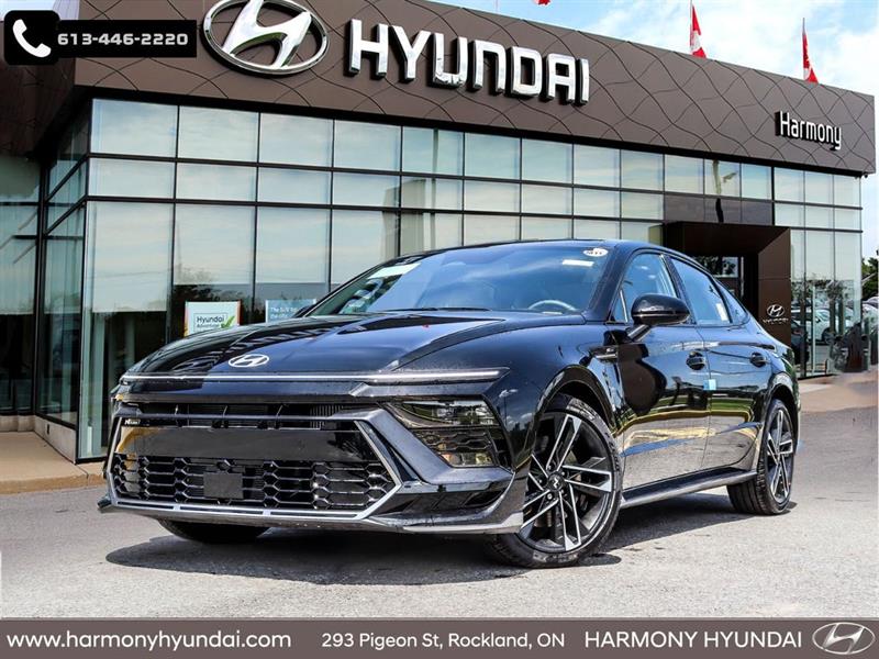 Black 2025 Hyundai Sonata Sedan Automatic